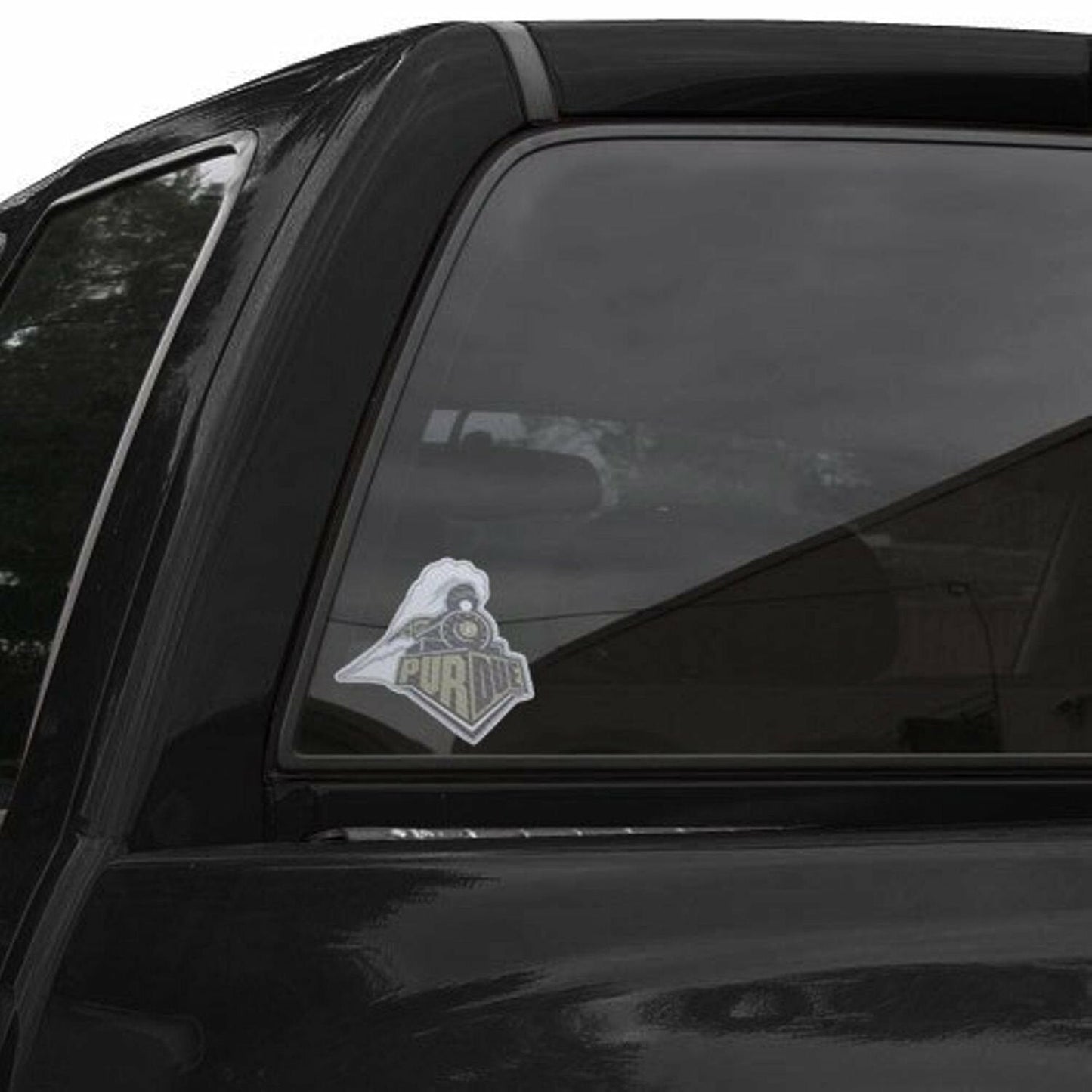 Purdue University Boilermakers 8 Inch Preforated Window Film Decal Sticker, One-Way Vision, Adhesive Backing by Fielders Choice