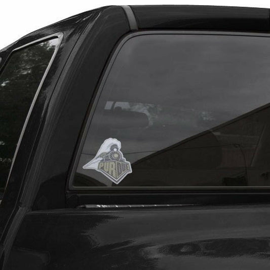 Purdue University Boilermakers 8 Inch Preforated Window Film Decal Sticker, One-Way Vision, Adhesive Backing by Fielders Choice
