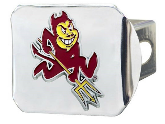 Arizona State Sun Devils Hitch Cover Solid Metal with Raised Color Metal Emblem 2" Square Type III University by Fielders Choice
