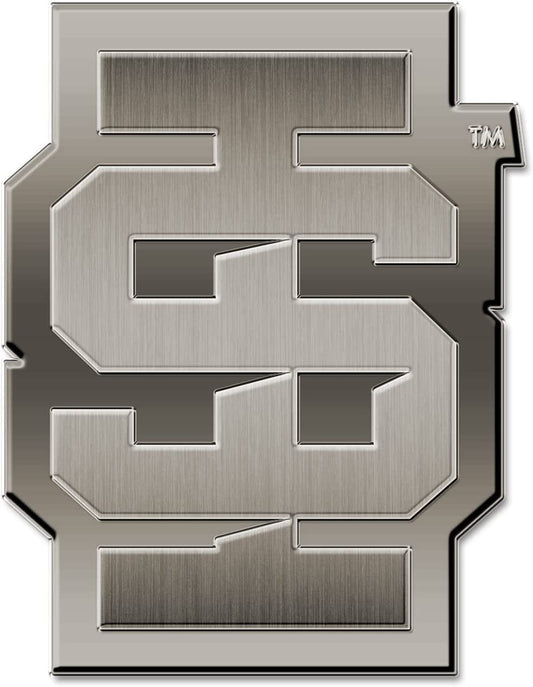 Idaho State University Bengals Solid Metal Auto Emblem Antique Nickel for Car/Truck/SUV by Fielders Choice