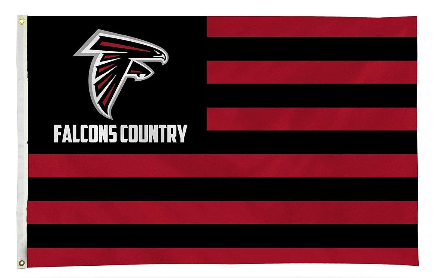 Atlanta Falcons Flag Banner 3x5 Country Design Premium with Metal Grommets Outdoor House Football by Fielders Choice