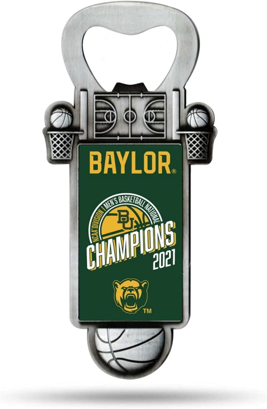 Rico Industries Baylor Bears 2020-2021 NCAA Basketball National Champions Magnetic Bottle Opener by Fielders Choice