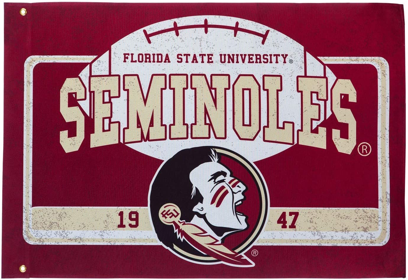 Florida State University Seminoles Premium Double Sided Flag Banner, Estate Style, Linen, 36x52 Inch by Fielders Choice