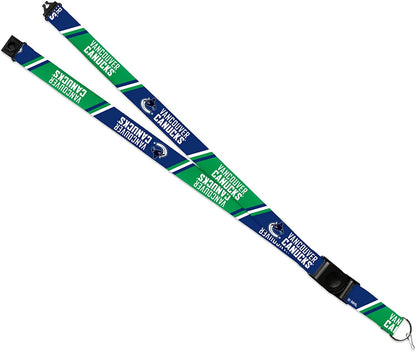 Vancouver Canucks Lanyard Keychain Safety Breakaway Double Sided by Fielders Choice