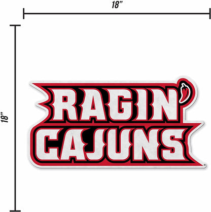 University of Louisiana Lafayette Ragin Cajuns Soft Felt Pennant, Primary Logo Design, Shape Cut, 18 Inch, Easy To Hang by Fielders Choice