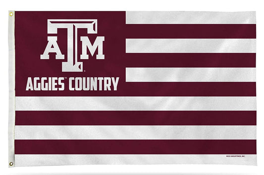 Texas A&M university Aggies Flag Banner 3x5 Country Design Premium with Metal Grommets Outdoor House University of by Fielders Choice
