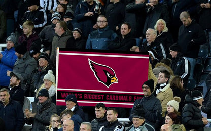 Arizona Cardinals 3x5 Feet Flag Banner, World's Biggest Fan, Metal Grommets, Single Sided, Indoor or Outdoor Use by Fielders Choice
