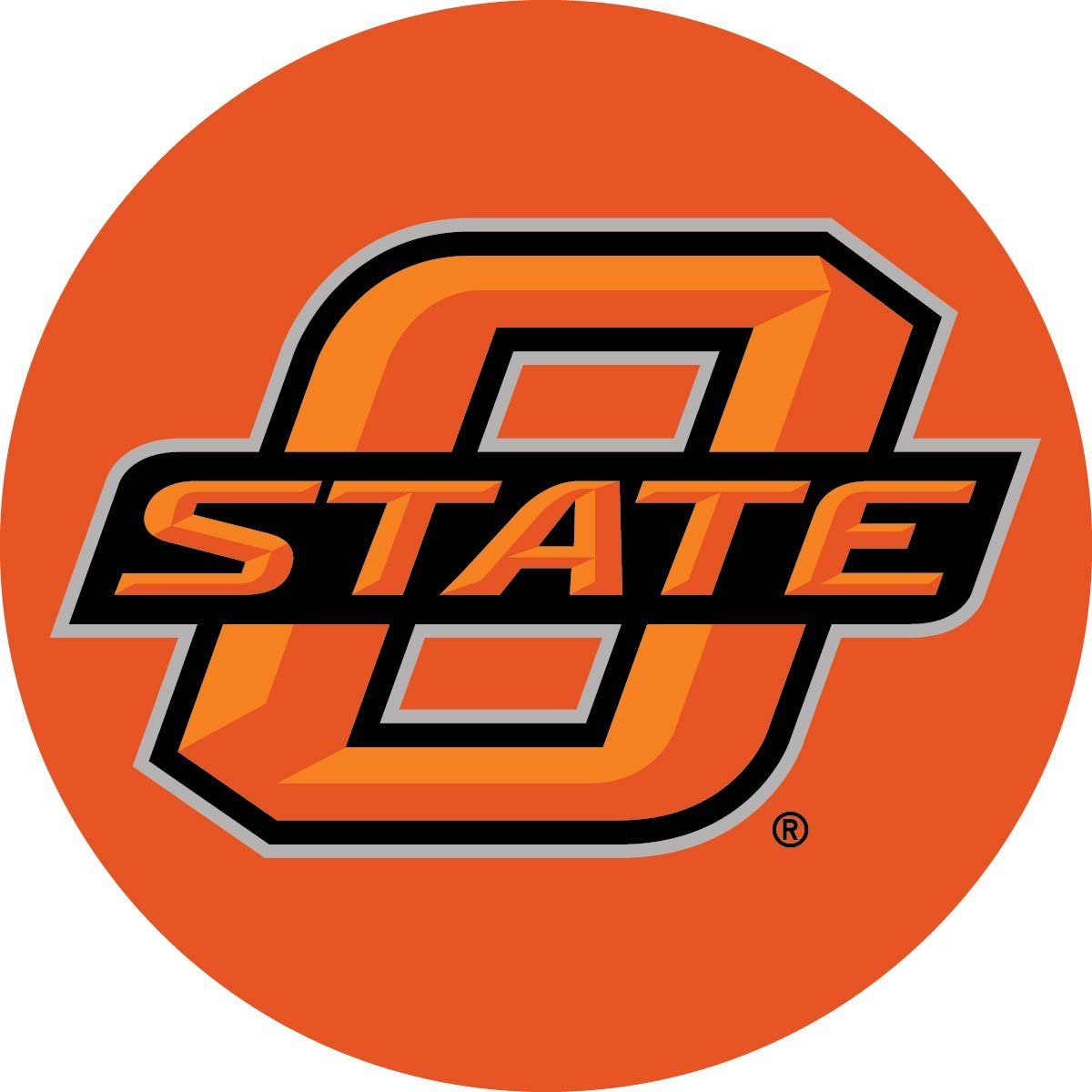 Oklahoma State Cowboys RR 4" Round Vinyl Magnet Auto Home University of by Fielders Choice