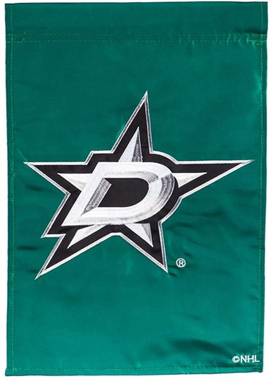 Dallas Stars Premium Garden Flag Banner Applique Embroidered 10x15 Inch by Fielders Choice