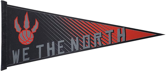Toronto Raptors Pennant Soft Felt Pennant, We The North Design, 12x30 Inch, Easy To Hang by Fielders Choice