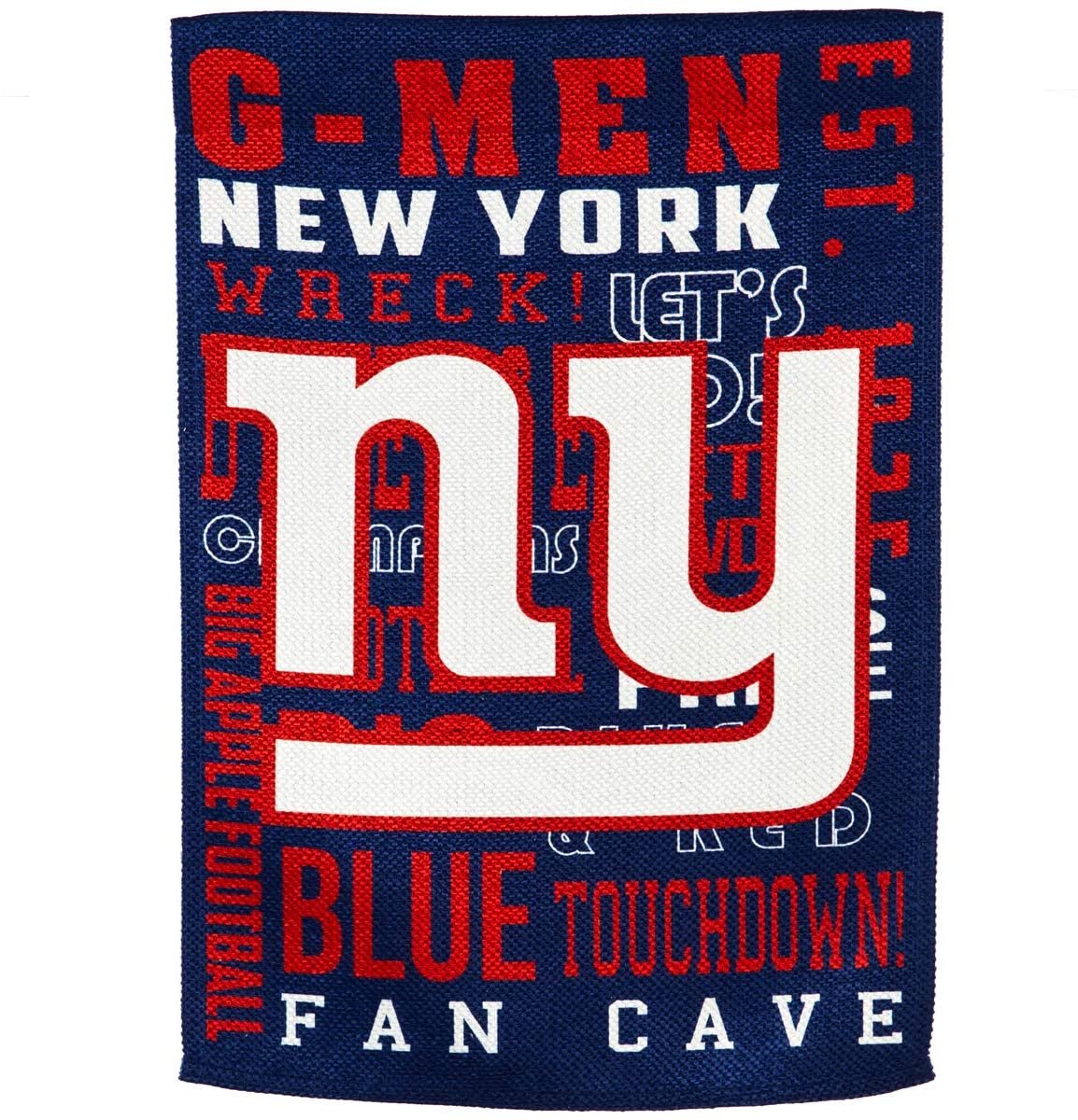 New York Giants Premium Banner House Flag, Double Sided, 28x44 Inch, Fan Rules Design by Fielders Choice