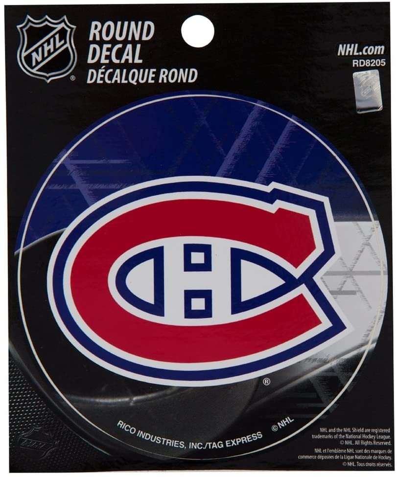 Montreal Canadiens 4" Round Decal by Fielders Choice