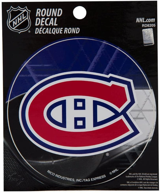 Montreal Canadiens 4" Round Decal by Fielders Choice