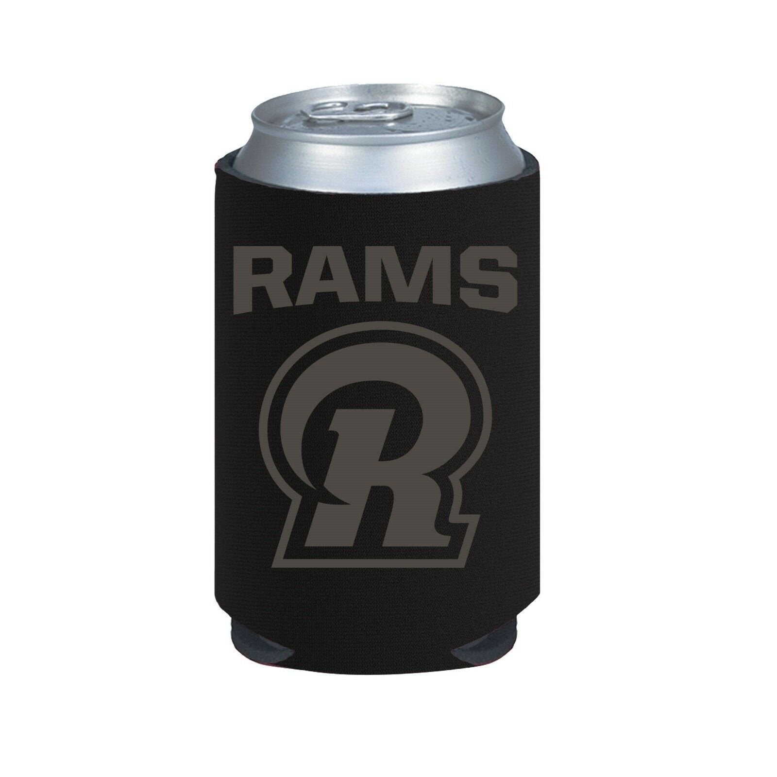 Los Angeles Rams 2-Pack BLACK TONAL CAN Koozie Neoprene Holder Cooler Football by Fielders Choice