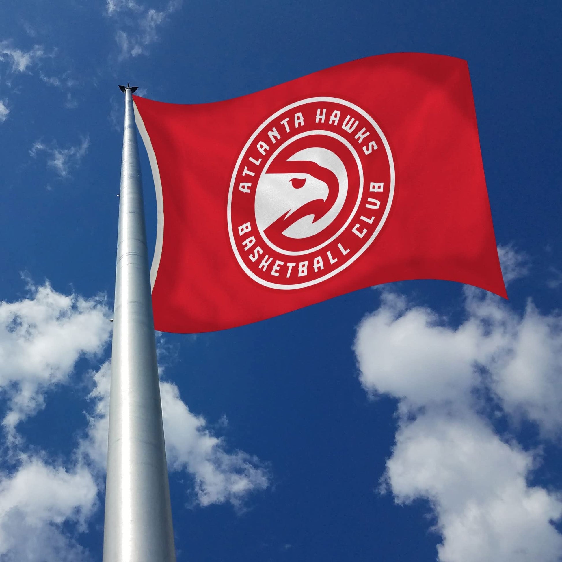 Atlanta Hawks Premium 3x5 Feet Flag Banner, Logo Design, Metal Grommets, Outdoor Use, Single Sided by Fielders Choice
