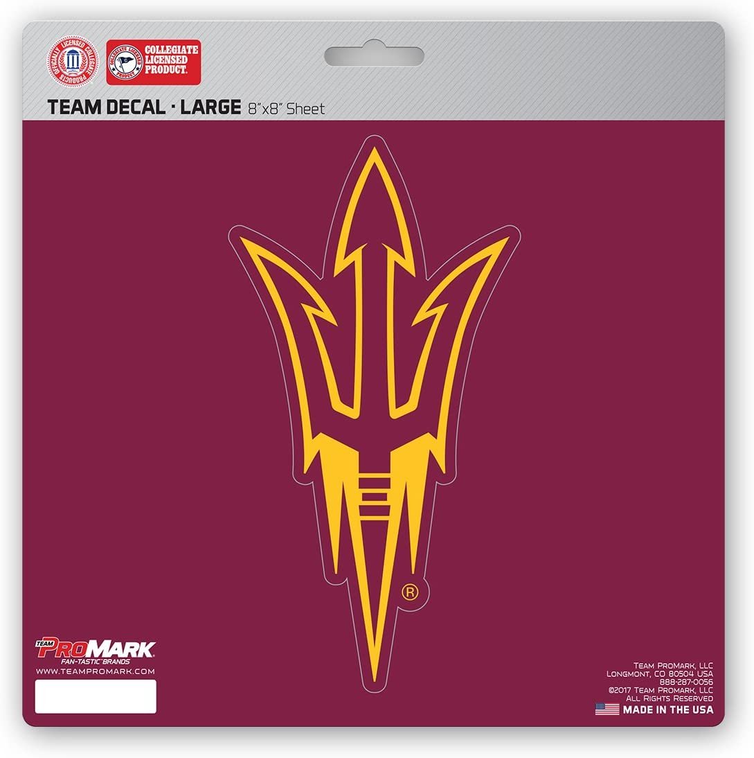 Arizona State University Sun Devils 8 Inch Decal Sticker, Die Cut, Flat Vinyl, Full Adhesive Backing, Auto or Home by Fielders Choice