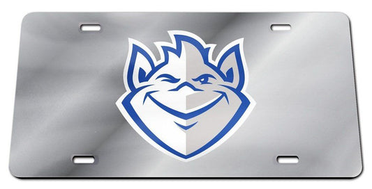 Saint Louis University Billikens Premium Laser Cut Tag License Plate, Mirrored Acrylic Inlaid, 12x6 Inch by Fielders Choice