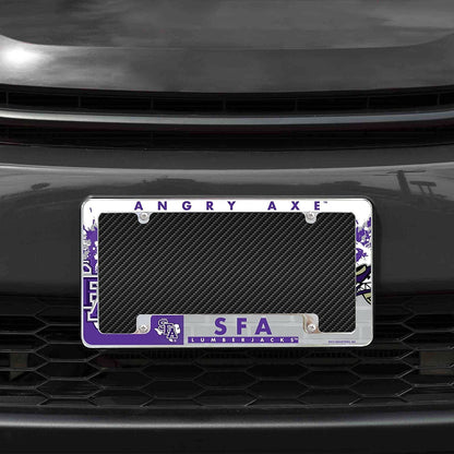 Stephen F Austin State University Lumberjacks Metal License Plate Frame Tag Cover All Over Design 12x6 Inch by Fielders Choice