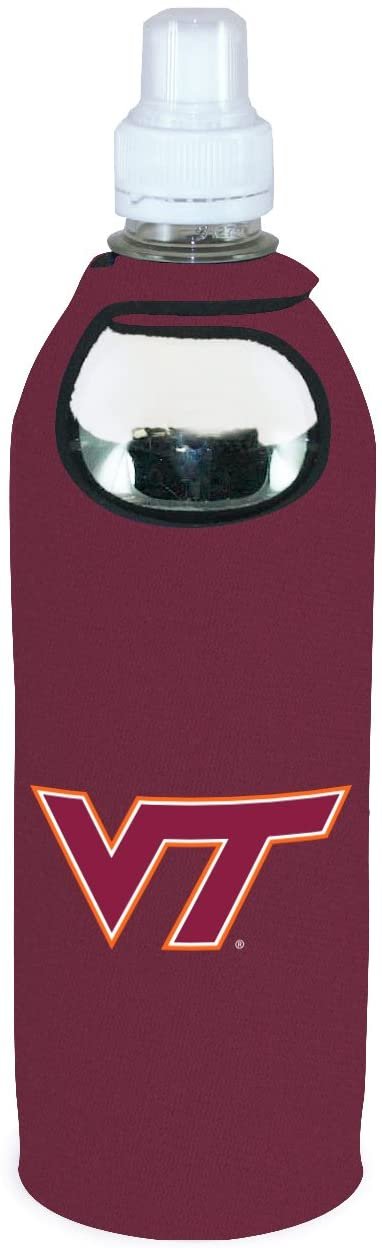 Virginia Tech Hokies VT 1/2 Liter Water Soda Bottle Beverage Insulator Holder Cooler with Clip University of by Fielders Choice