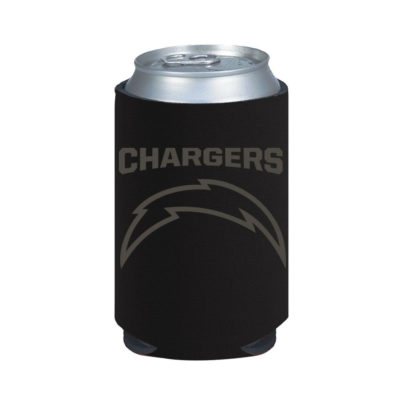 Los Angeles Chargers 2-Pack BLACK TONAL CAN Koozie Neoprene Holder Football by Fielders Choice