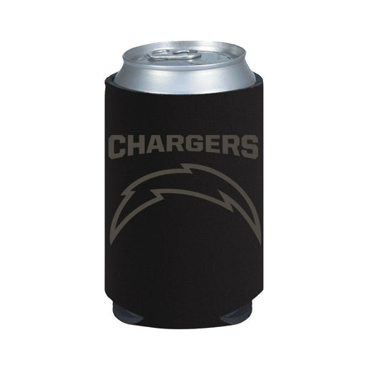 Los Angeles Chargers 2-Pack BLACK TONAL CAN Koozie Neoprene Holder Football by Fielders Choice