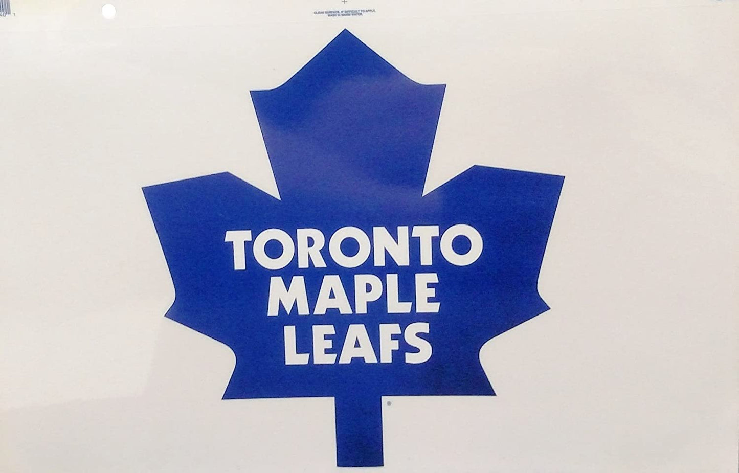 Toronto Maple Leafs Reusable JUMBO Cling Auto Home Window Static Decal Hockey by Fielders Choice