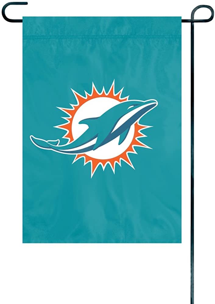 Miami Dolphins Premium Garden Flag Banner, Embroidered, 13x18 Inch by Fielders Choice