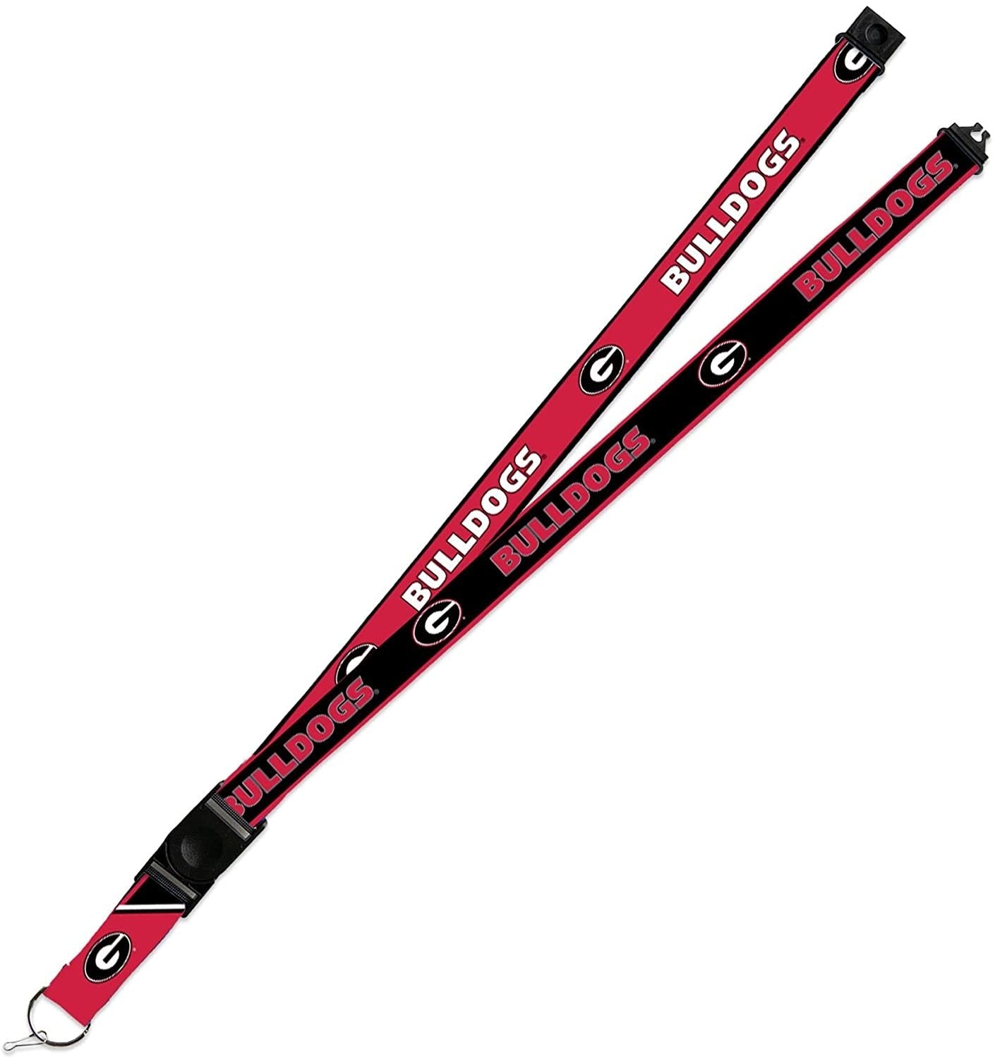 Georgia Bulldogs Lanyard Keychain 2-sided Breakaway Clip University of by Fielders Choice
