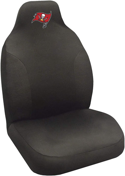 Fanmats - 15628 FANMATS NFL Tampa Bay Buccaneers Embroidered Seat Cover, Black, 20"x48" by Fielders Choice