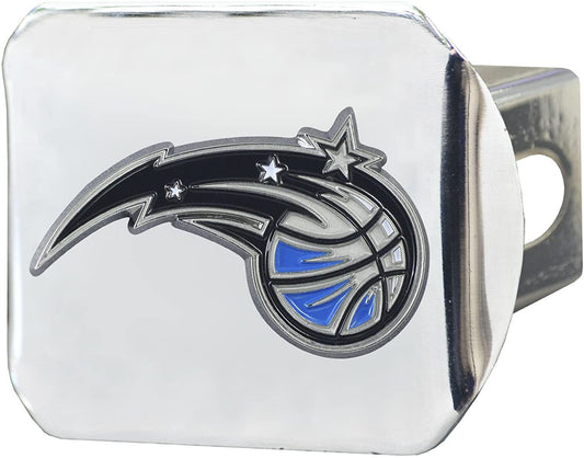 Orlando Magic Hitch Cover Solid Metal with Raised Color Metal Emblem 2" Square Type III by Fielders Choice