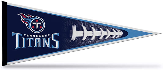 Tennessee Titans Soft Felt Pennant, Football Design, 12x30 Inch, Easy To Hang by Fielders Choice
