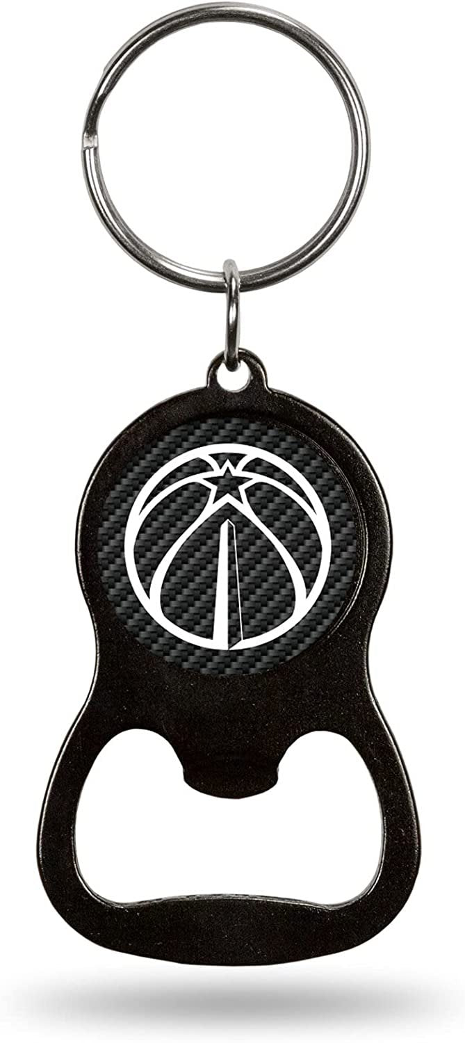 Washington Wizards Keychain Bottle Opener Carbon Fiber Design Metal Basketball by Fielders Choice