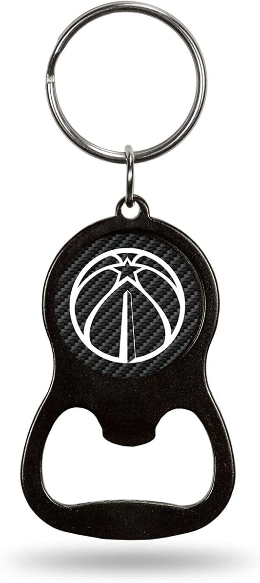 Washington Wizards Keychain Bottle Opener Carbon Fiber Design Metal Basketball by Fielders Choice