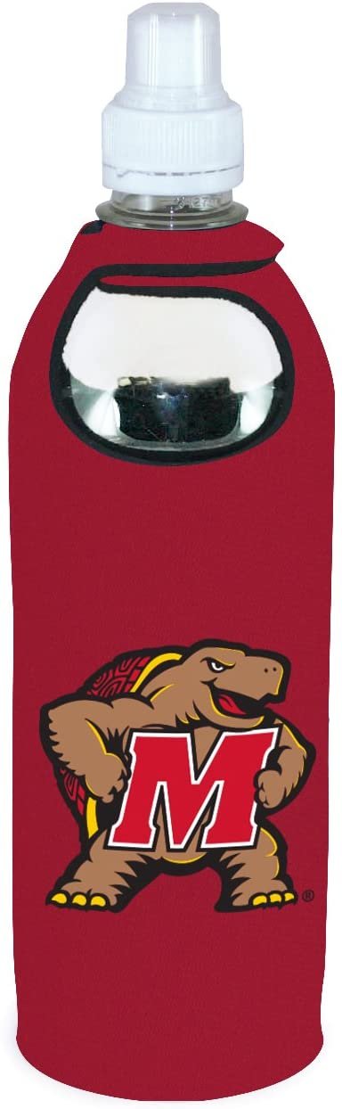 Maryland Terrapins 1/2 Liter Water Soda Bottle Beverage Insulator Holder Cooler with Clip University of by Fielders Choice