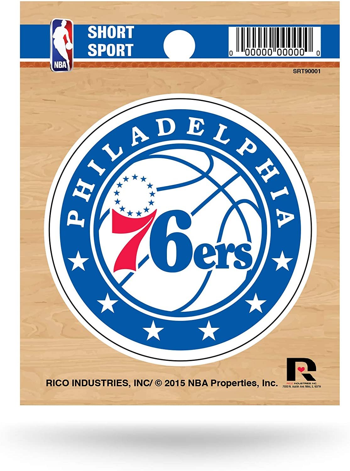 Philadelphia 76ers 3" Short Sport Decal by Fielders Choice