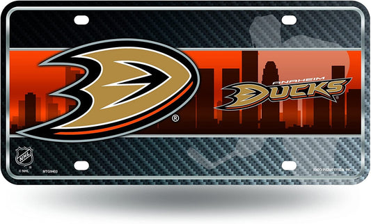 Anaheim Ducks Metal Auto Tag License Plate, City Design, 6x12 Inch by Fielders Choice