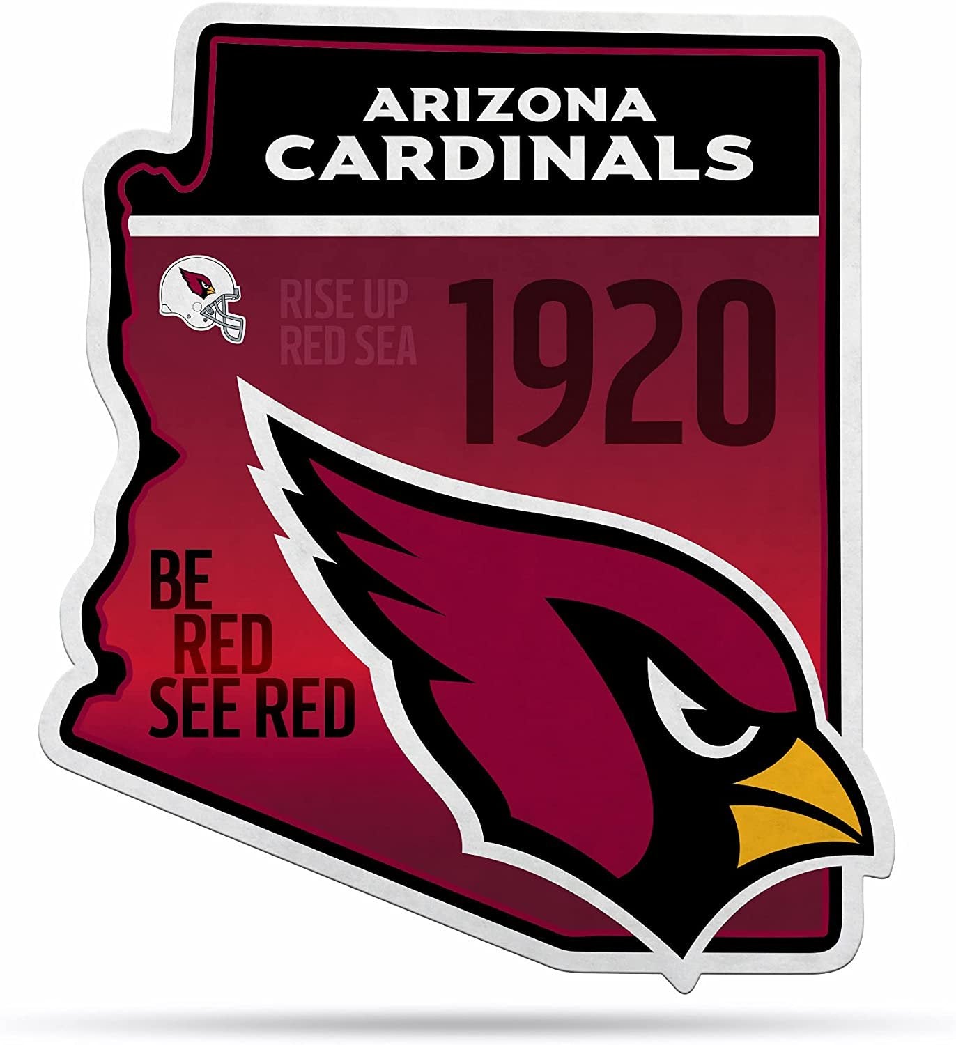 Arizona Cardinals Pennant State Shape 18 Inch Soft Felt by Fielders Choice