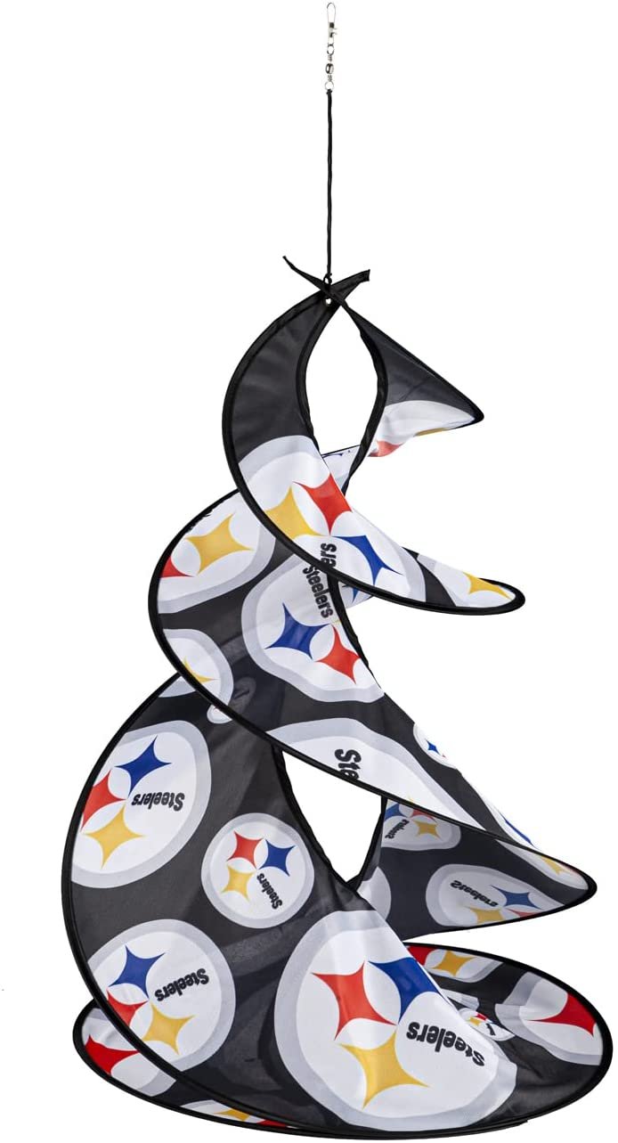 Pittsburgh Steelers Flag Banner Wind Twister Spinner Outdoor by Fielders Choice
