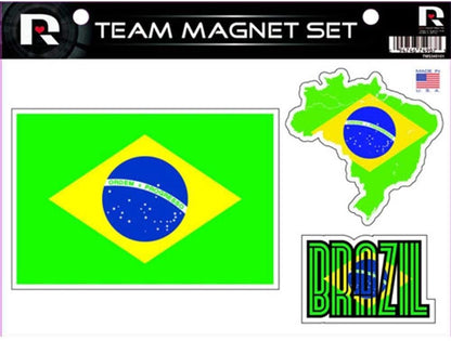 Brazil National Soccer Die Cut Team Magnet Set by Fielders Choice