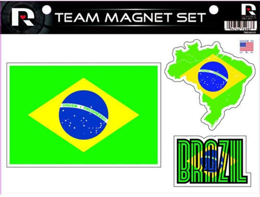 Brazil National Soccer Die Cut Team Magnet Set by Fielders Choice