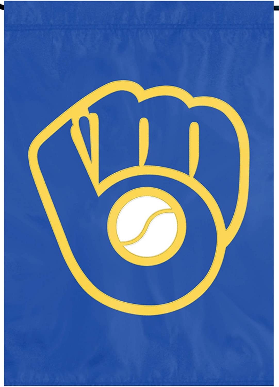 Milwaukee Brewers Premium Garden Flag Banner 13x18 Inch Applique Embroidered Outdoor Baseball by Fielders Choice