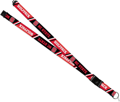 Rico Industries NCAA North Carolina State Wolfpack Lanyard Officially Licensed - Double Sided Print, Great for Any Fan & Student. Detachable Buckle. Safe, Functional, and Light Weight by Fielders Choice