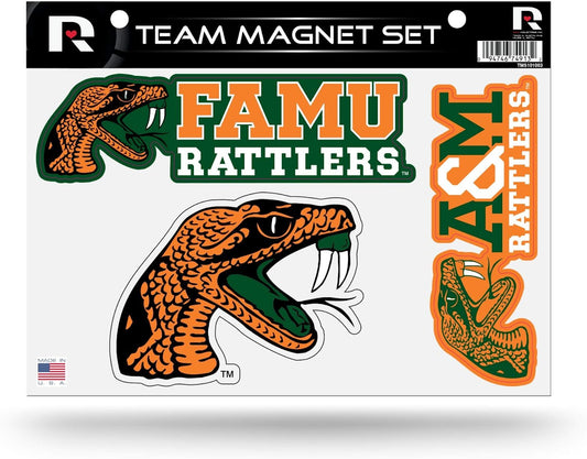 Florida A&M University Rattlers FAMU Multi Magnet Sheet Shape Cut 8x11 Inch by Fielders Choice