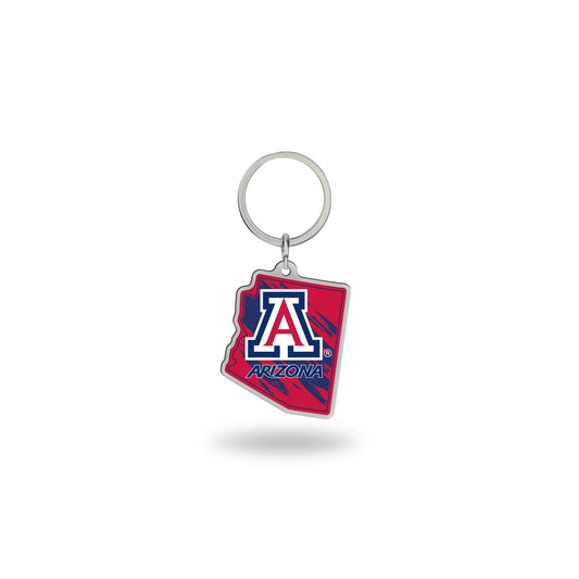 Rico Industries NCAA Arizona Wildcats State Shape Keychain by Fielders Choice