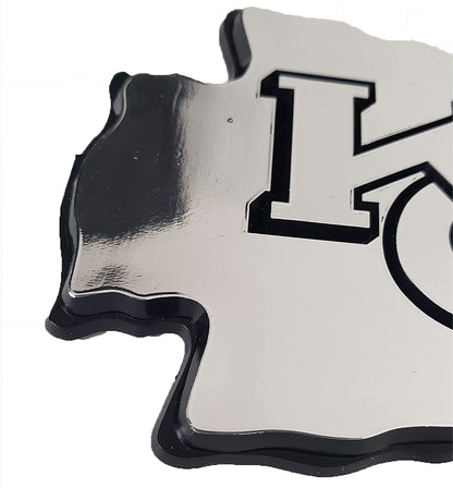 Ottawa Senators Auto Emblem, Plastic Molded, Silver Chrome Color, Raised 3D Effect, Adhesive Backing by Fielders Choice