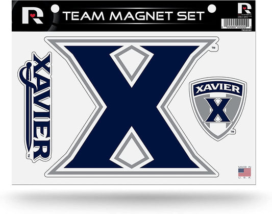 Xavier University Musketeers Multi Magnet Sheet Shape Cut 8x11 Inch by Fielders Choice