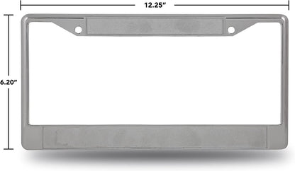 Atlanta Falcons Chrome License Plate Frame Metal Tag Cover 12x6 Inch by Fielders Choice