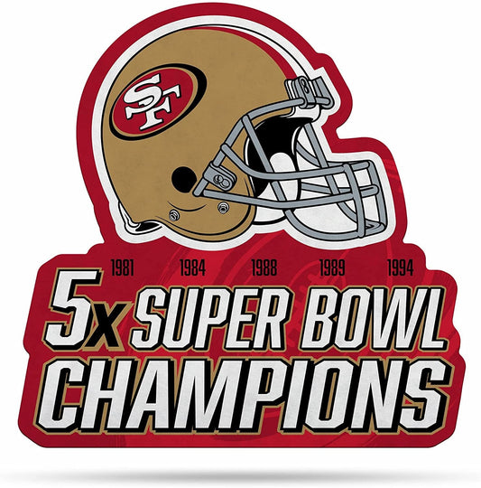 San Francisco 49ers 5x Champions Felt Pennant 18 Inch by Fielders Choice
