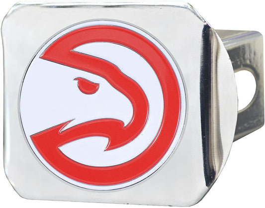 Atlanta Hawks Hitch Cover Solid Metal with Raised Color Metal Emblem 2" Square Type III by Fielders Choice