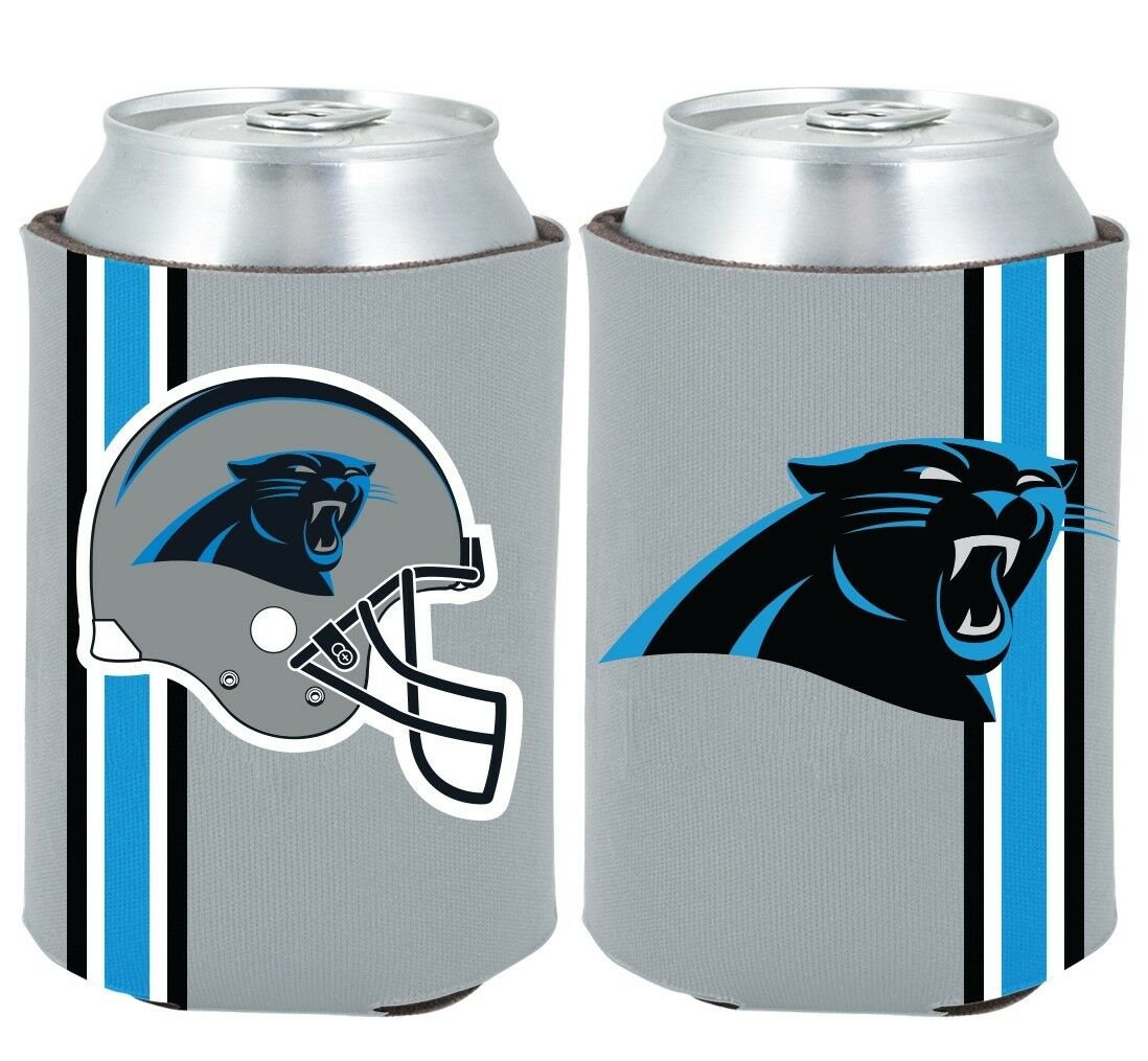 Carolina Panthers 2-PACK CAN Retro THROWBACK Koozie Neoprene Holder Football by Fielders Choice